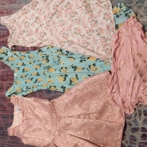 3 girls dresses 1 top size 14